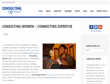 Tablet Screenshot of consultingwomen.com